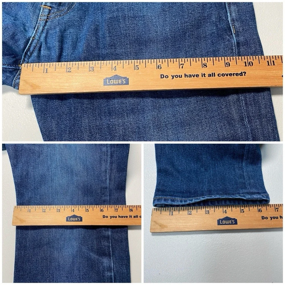 J Crew 484 Slim Jeans 33x32 (33x30.5) Mens Kurabo Japanese Medium Wash - Picture 5 of 8